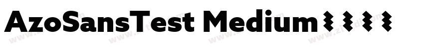 AzoSansTest Medium字体转换